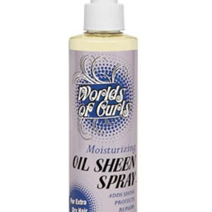 WORLDS OF CURLS Moisturizing Oil Sheen Spray (8oz) - Extra Dry Hair