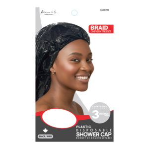 Kim & C Disposable Shower Cap for Braid (3pcs) - Black / Braid
