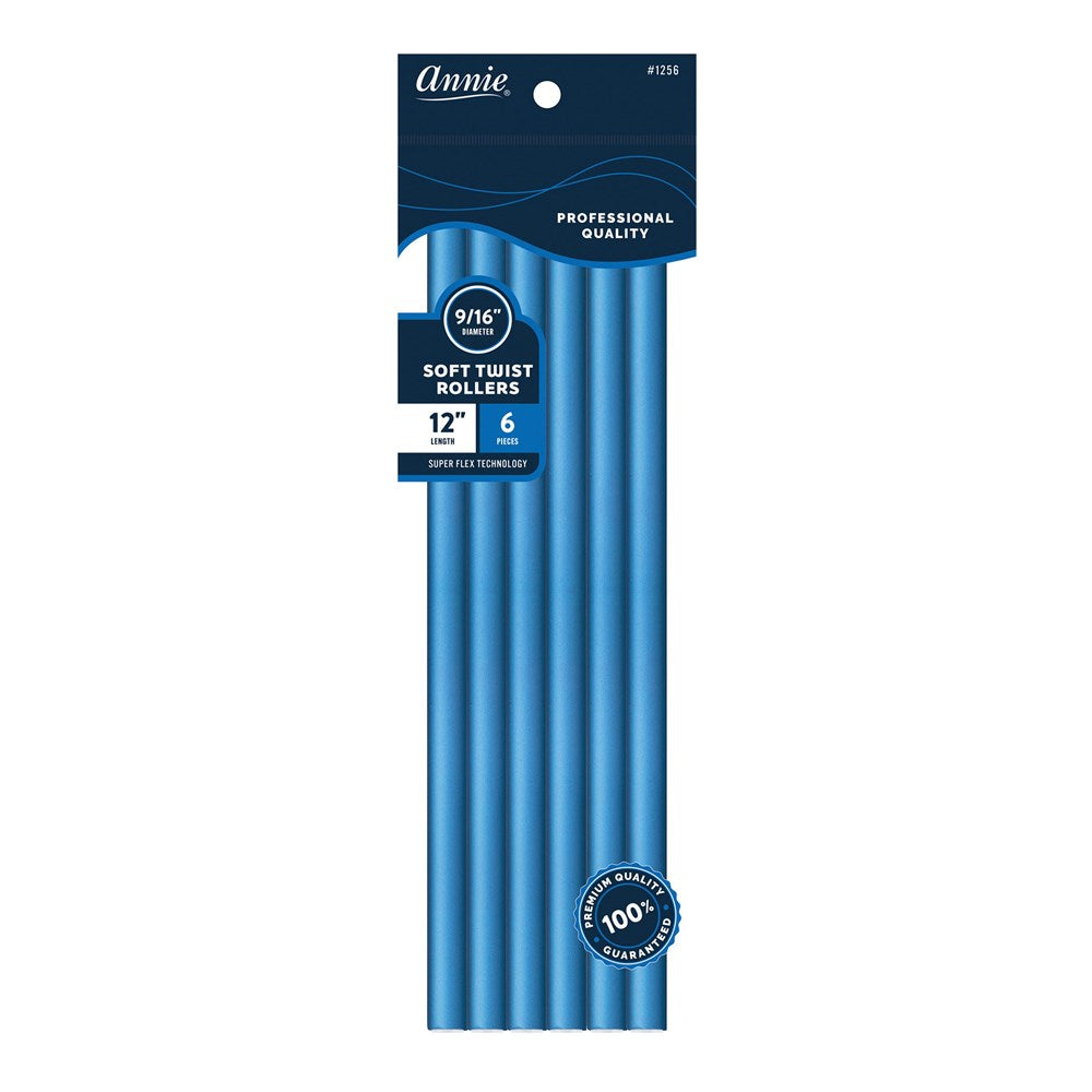 ANNIE Soft Twist Rollers - 12 inch / 9/16" Diameter