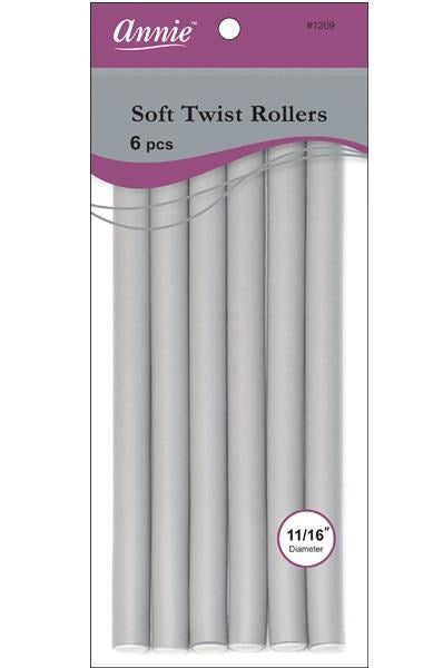ANNIE Soft Twist Rollers - 10 inch / 11/16" Diameter
