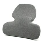 Intervision Contoured Memory Foam Back Support Cushion - Grey
