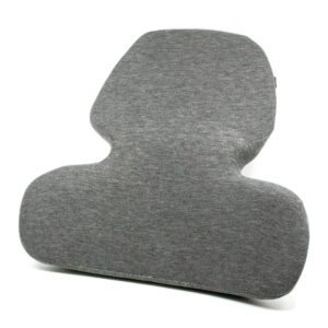 Intervision Contoured Memory Foam Back Support Cushion - Grey