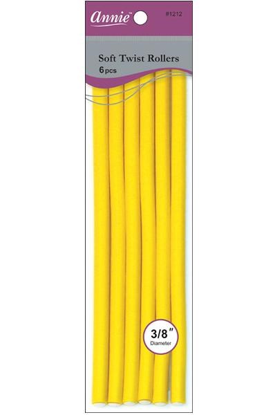 ANNIE Soft Twist Rollers - 10 inch / 3/8" Diameter