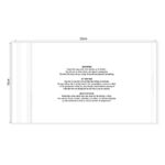 KIM & C Zipper Poly Bags with suffocation warning notice (100pc/pk) - 18cm x 32cm