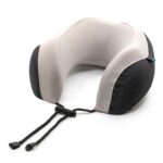 Intervision Premium Memory Foam Travel Pillow - Grey