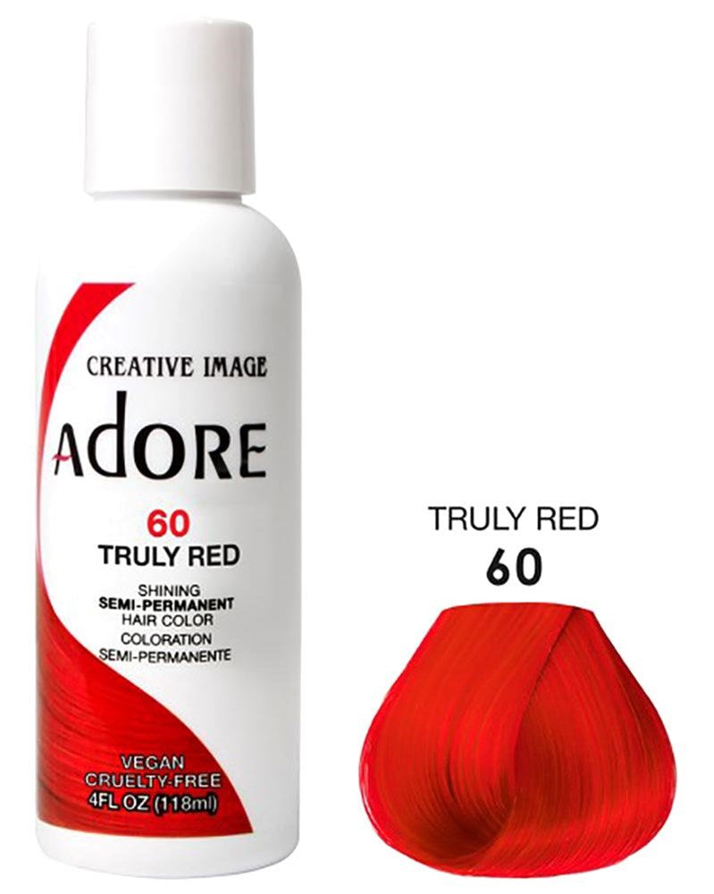 ADORE SEMI Permanent Hair Color (4oz) - 060 Truly Red