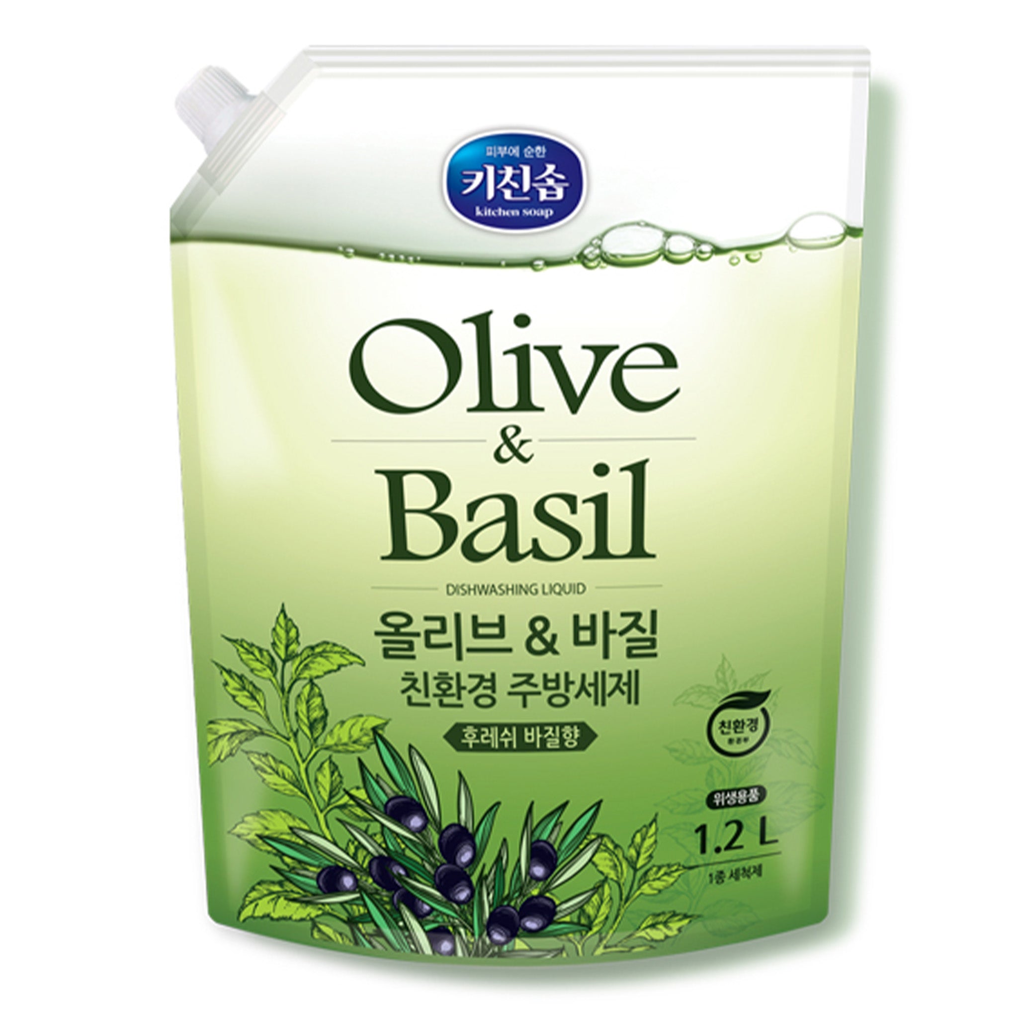 Mukungwha Eco Freindly Dishwashing Liquid Soap(1.2L) - Olive and Basil