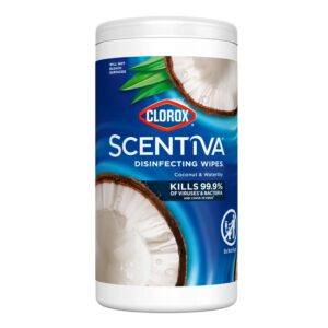 CLOROX Scentiva Disinfecting Wipes (75ct) - Coconut and Waterlily