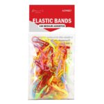 KIM & C 100pcs Elastic Bands (Medium 1.2inch) - Assorted
