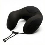 Intervision Cool Mesh Memory Foam Travel Pillow - Black