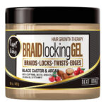NEXT IMAGE Braid Locking Gel - 16oz / Black Castor and Argan