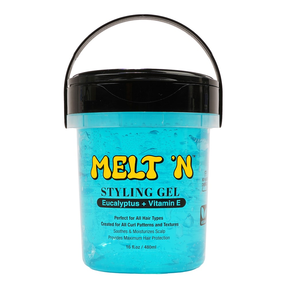 EBIN MELT'N Styling Gel - Blue [Eucalytus + Vitamin E] / 16oz