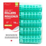 KIM & C Snap-On Rollers - Large 10 Ct / 1" Green