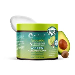 MIELLE Avocado & Tamanu Anti Frizz Curl Perfector Cream (12oz)
