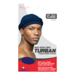 Kim & C Pre-Tied Silky Satin Lined Turban - Navy