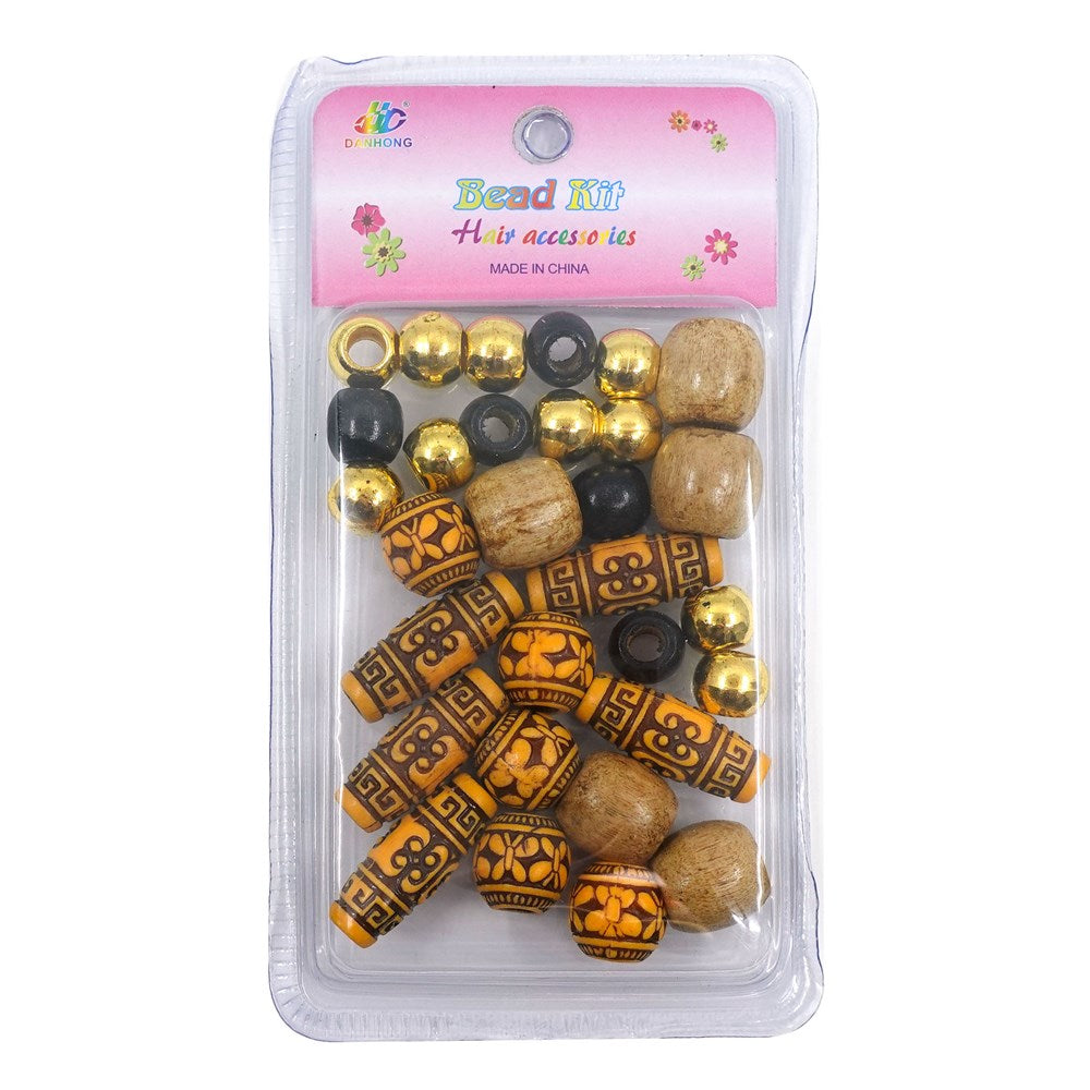 INTERVISION Wooden Beads - Assorted WB003