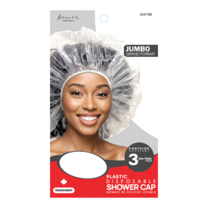 Kim & C Disposable Shower Cap for Braid (3pcs) - Clear / Jumbo