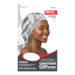 KIM & C Conditioning Treament Cap - Silver / Braid