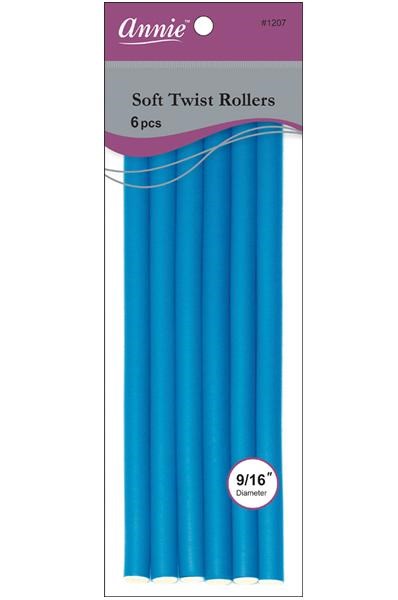 ANNIE Soft Twist Rollers - 10 inch / 9/16" Diameter