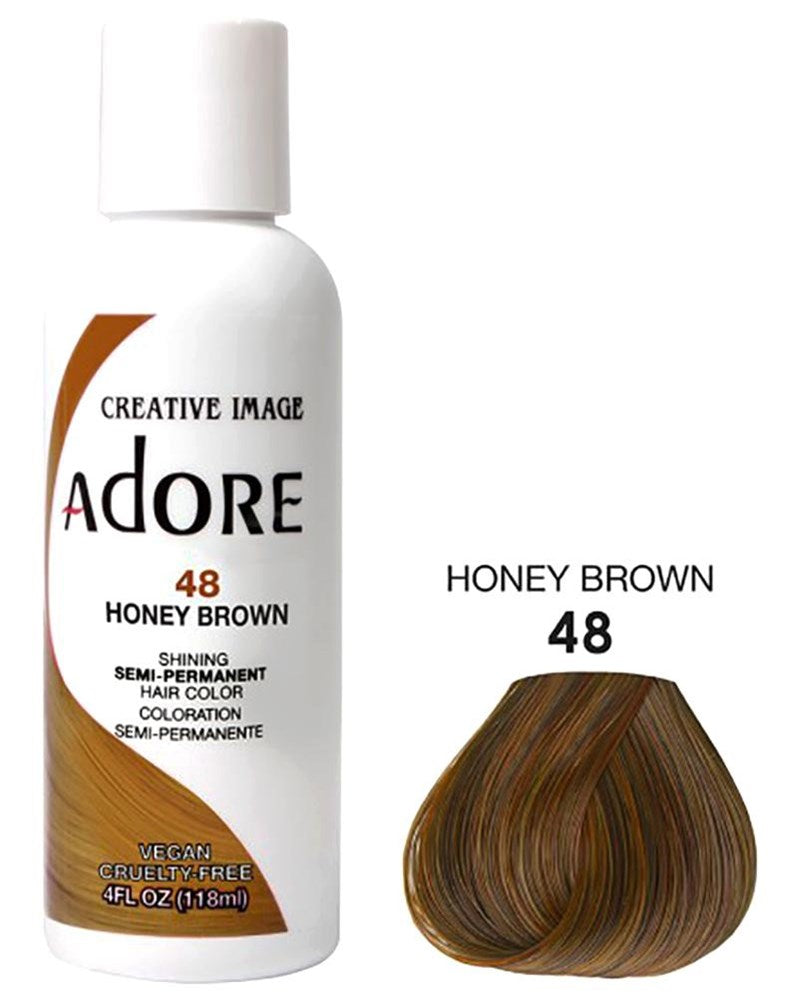 ADORE SEMI Permanent Hair Color (4oz) - 048 Honey Brown