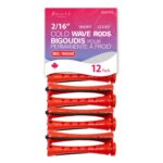 KIM & C Cold Wave Rods - Short 12 Ct / 2/16" Red