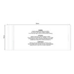 KIM & C Zipper Poly Bags with suffocation warning notice (100pc/pk) - 10cm x 26cm