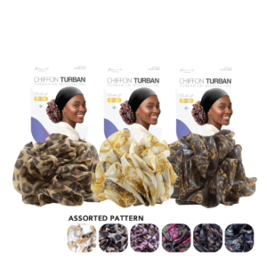 Kim & C Premium chiffon Turban - Pattern