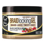 NEXT IMAGE Braid Locking Gel - 3oz / Black Castor and Argan