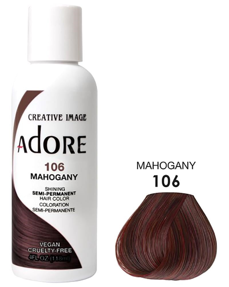 ADORE SEMI Permanent Hair Color (4oz) - 106 Mahogany