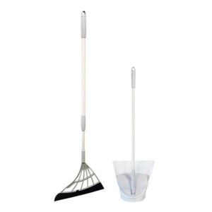 3JALBI Broom and Dust Pan Combo - Gray