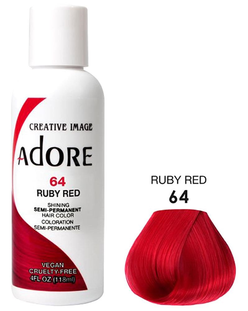 ADORE SEMI Permanent Hair Color (4oz) - 064 Ruby Red