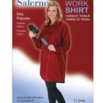 ANNIE Salerno Work Shirt [Silky Polyester] (Small) Black