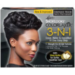 PINK Shortlooks Colorlaxer Relaxer Kit [Diamond Black]