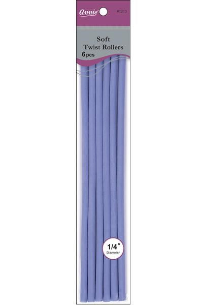ANNIE Soft Twist Rollers - 10 inch / 1/4" Diameter