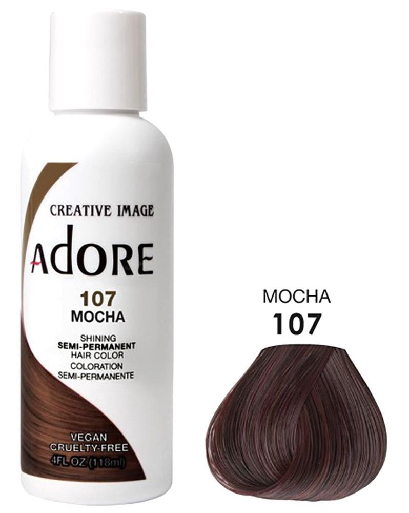 ADORE SEMI Permanent Hair Color (4oz) - 107 Mocha