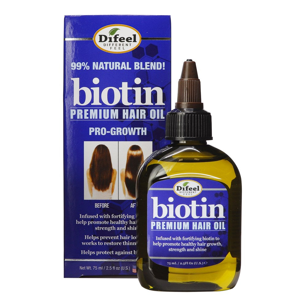 Difeel(Sunflower)  Biotin Premium Hair Oil (2.5oz) - EN/FR