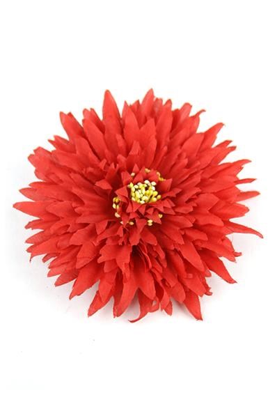 KIM & C Flower Hair Decoration - Clip / Red Assorted / [24pcs/Pack]