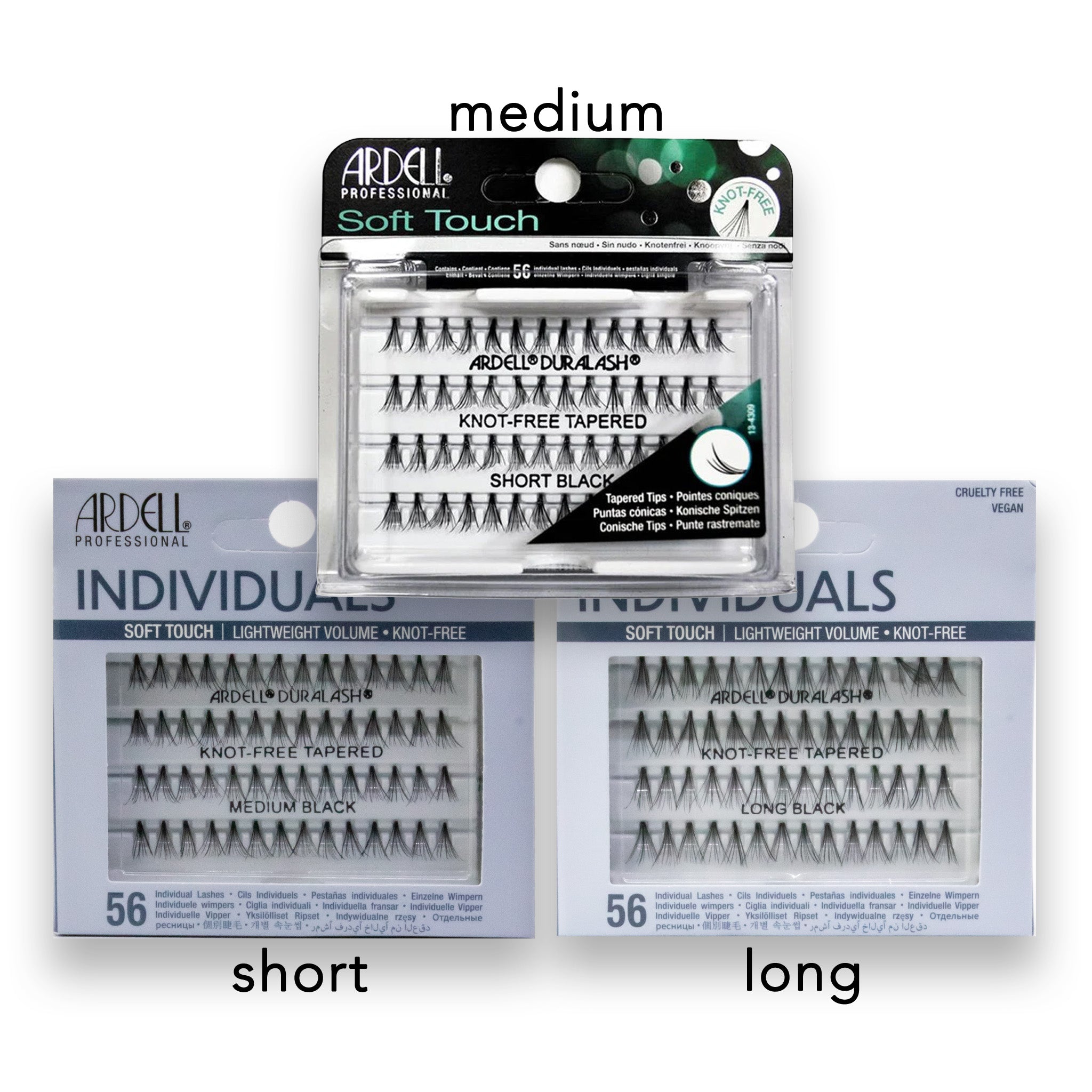 ARDELL Soft Touch Individuals [Knot-Free Tapered] - Medium