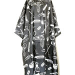 KIM & C High Quality Cutting Cape with Hook - Black Barber Tools