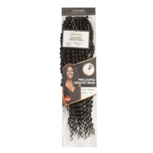 CLIMAX PRE-LOOPED CROCHET BRAID-Double Twist Coily 18" - F1B27