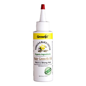 BY NATURES Growild Hair Growth Oil (4oz) - Vanilla and Black Castor
