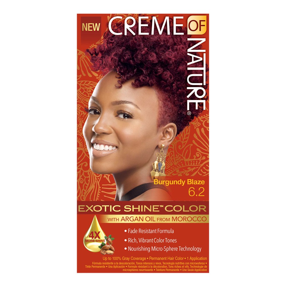 CREME OF NATURE Argan Oil Exotic Shine Color - 6.2 Burgundy Blaze