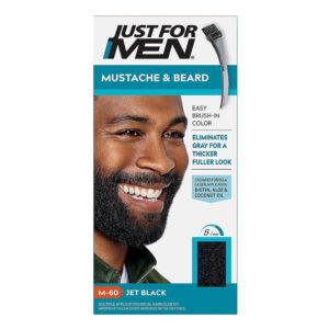 JUST FOR MEN Mustache & Beard Brush-In Color - M-60 Jet Black