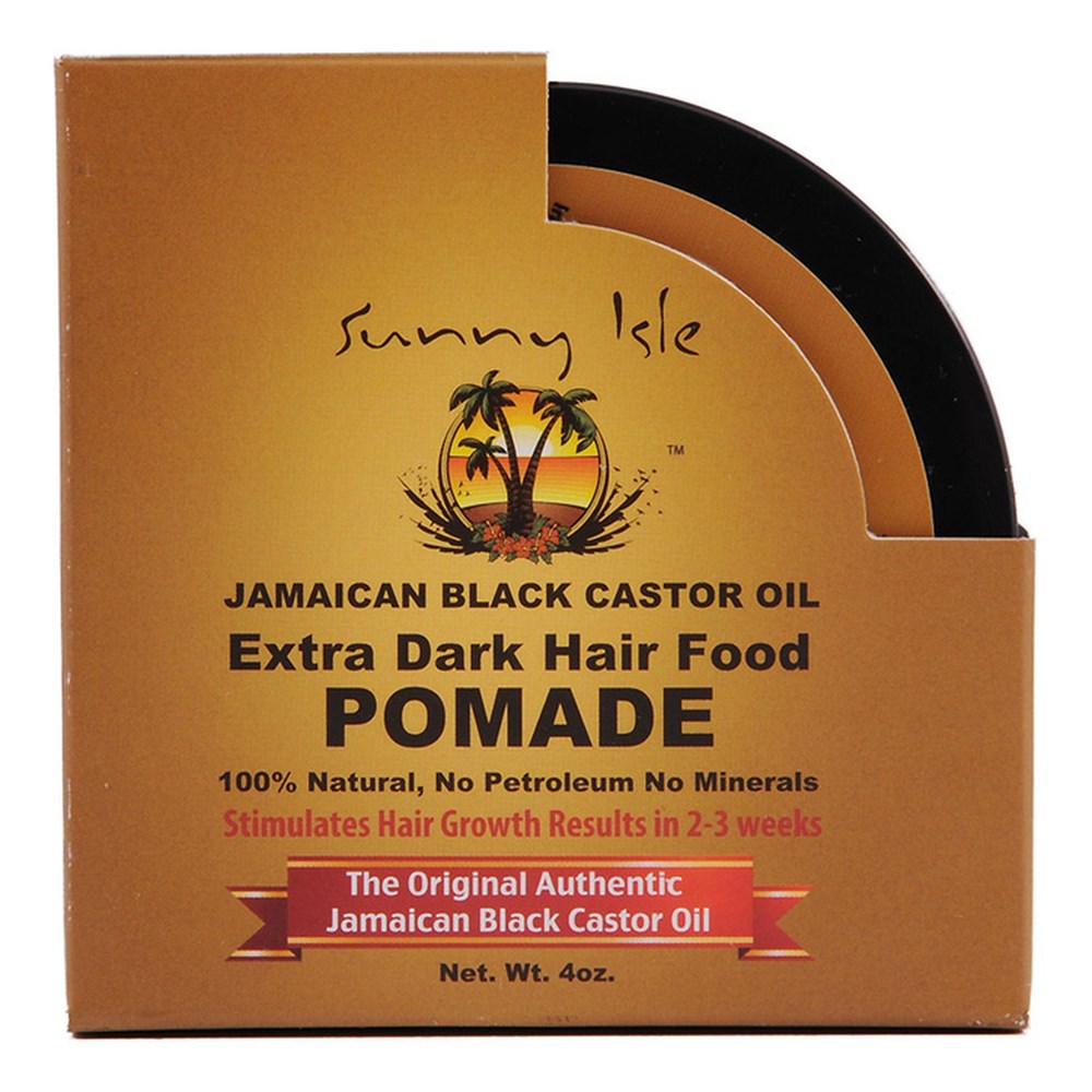 SUNNY ISLE Jamaican Black Castor Oil Hair Food Pomade (4oz) - Extra Dark
