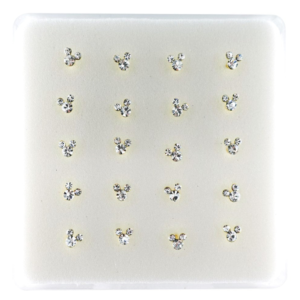 INTERVISION 925 Stering Silver Nose Stud - Gold / NP19009-1