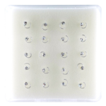 INTERVISION 925 Stering Silver Nose Stud - Silver / NP19009-6