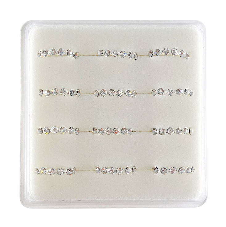 INTERVISION 925 Stering Silver Nose Stud - Silver / NP18008-14
