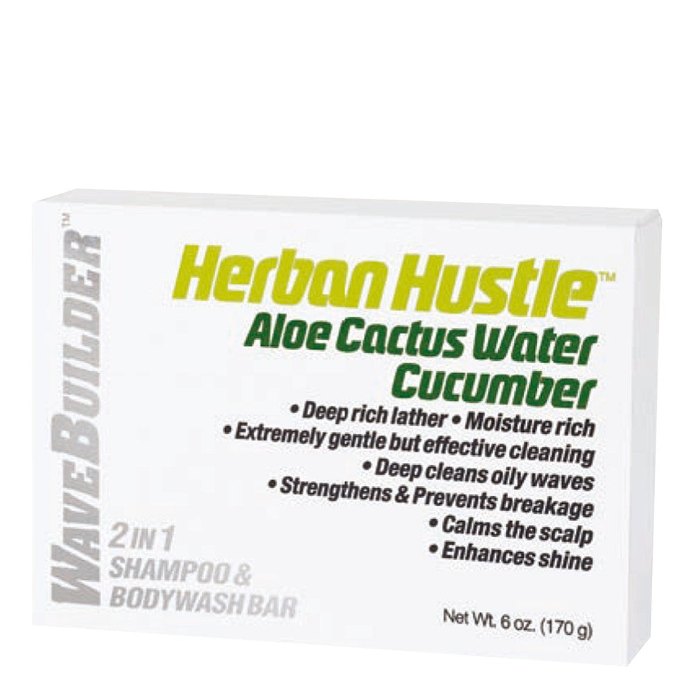 WAVEBUILDER 2 In 1 Shampoo & Bodywash Bar - Aloe Cactus Water Cucumber