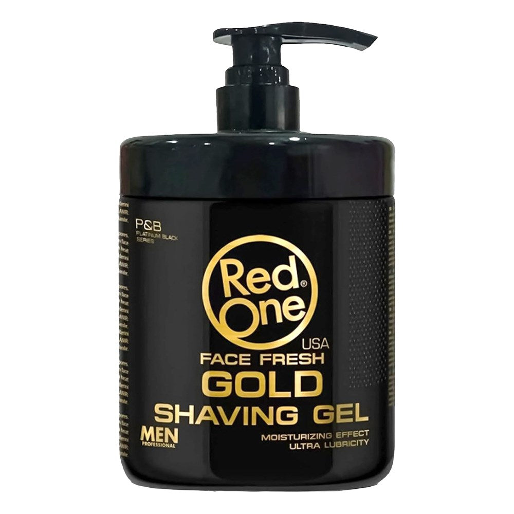 RED ONE Shaving Gel Round Shape (33.81oz) - Gold