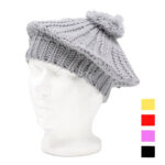 KIM & C Winter Ball Decorated Flat Hat (12pcs)